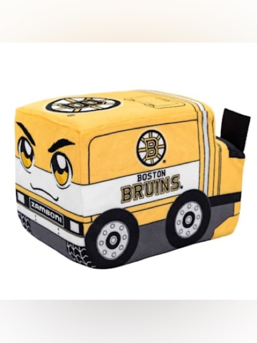 NHL Hockey Boston Bruins Yellow Zamboni Stuffed Plush Toy